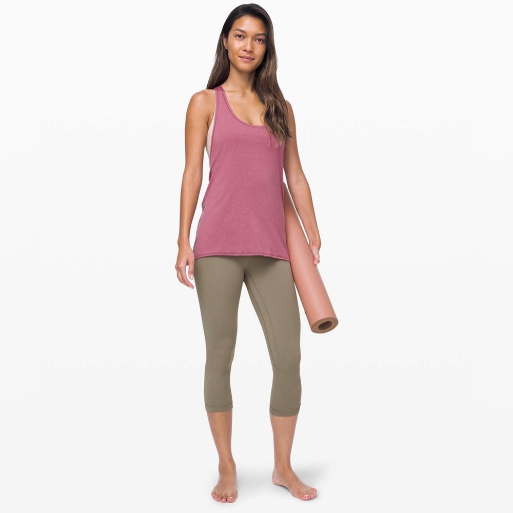Lululemon Tied in Energy 2-in-1 Tank ~ Sz 8 Plumful / Pink Bliss Built In Bra - Picture 5 of 8